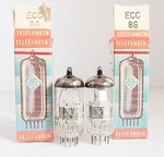 Matched Pair Nos Telefunken ECC86 (6GM8) Pre-amplifier Tubes West Germany. Fixed Price $60.00.