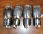 4 6L6GA/6L6 Vacuum Tubes Smoke Glass TV-7 Tested.. Fixed Price $44.00.