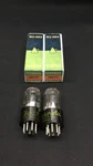 Matched Pair Sylvania Made 6SN7GT Flat Black Plate Audio Vacuum Tubes B.9497. Fixed Price $74.95.