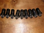 Lot Of 9 X8 Rca Usn Crc X1 6AC7-W Vacuum Tubes. Fixed Price $8.00.