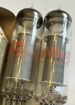 Dumont Nos 6EM5 Pair - Rare Foil Getters Gray Plates. Fixed Price $50.00.