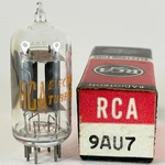 (1) Tested Strong Rca 9AU7 Tube With Box Date Code Nf Double Triode (b). Fixed Price $8.95.