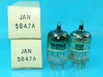 Amperex 5847 404A Audio Pair Electronic Tube Lot Of 2 Nos Nib. Fixed Price $29.88.