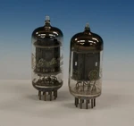 Pair Ge 5963/12AU7 Tube. 1950S 17MM Black Plate, Maxi-preamp Ii Tested Nos T1806. Fixed Price $44.63.