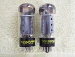 Two Used Sylvania 6CA7 EL34 Fat Bottle Vacuum Tubes Gm Tested Strong 115 & 109. Fixed Price $88.50.