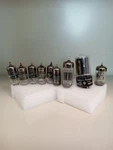 Lot Of 9 Hewlett Packard Tubes 6CB6A 12B4A 6AX5GT 6U8. Fixed Price $19.47.