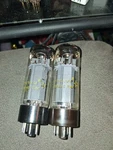 Strong Test Nos XF2 Getter Mullard EL34 / 6CA7 Tubes. Fixed Price $199.99.