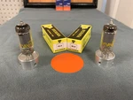 Pair Of Sylvania 6BJ6 Pentode Tubes - Amplitrex Tested 30 Day Returns. Fixed Price $24.00.