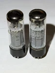 Pair Matsushita EL34 6CA7 Tubes Tested For Gm, Plate Current & Emissions. Fixed Price $149.00.