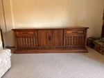 Vintage Curtis Mathis Console With Am/fm Radio, Record Player And Replaced T. V.. Fixed Price $500.00.