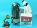 Rca 6080 6AS7G Vacuum Tube Single 1964 3 Mica Bottle Crack Headphone Heavenb. Fixed Price $9.88.