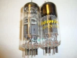 One Pair Of 12BH7A Tubes, Admiral & Iec Brands, From Japan, Nos Ratings. Fixed Price $36.00.