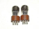 2 X 6SL7WGT Sylvania Tubes*black Plates -d*bogey+ Testing*military SPECS*#15. Fixed Price $68.99.