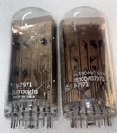 Pair Burroughs B-7971 Large Numerical Display Nixie Tubes. Fixed Price $425.00.