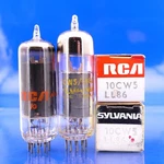 Two 10CW5 LL86 Tubes Nos Nib Sylvania & Rca TV-7 Test Results. Fixed Price $8.95.