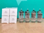 Quad Of Rca 12AX7 ECC83 Black Plate 1955 Vacuum Tubes - 6% Matched. Fixed Price $600.00.