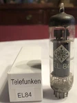 1EA Telefunken EL84 / 6BQ5 Vacuum Tube. Pre Owned. Tests Good. See Meter Pic.. Fixed Price $49.99.