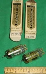 (2) Nos Realistic Black Plate 7199 Gold Pin Twin Triodes By Rca Tested! Good!. Fixed Price $229.99.