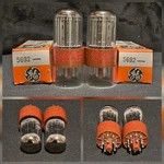 Ge 5692 6SN7 Gt Tube 10,000 Hour Red Base Class Perfect Matching Set Nib. Fixed Price $346.05.