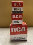 Lot Of 3 - Rca Electronic Tubes Original Boxes (nos) 6BH8; 11HM7; 17JB6A. Fixed Price $10.00.