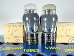 Closely Matched Pair Sylvania Jan 6V6G VT-107 Identical Tested Like Nos Tube. Fixed Price $98.45.