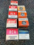 Ge Rca And Sylvania 25BQ6GTB 25CU6 Vacuum Tube N.o.s.. Fixed Price $5.75.