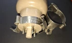 Two Birtcher 926C Hold-down Base Clamps Fits 5R4WGB 1.35" Stainless. Fixed Price $20.00.