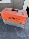 Vintage Radio Tv Repairman Caddy Orange Case Toolbox W/tubes & Parts. Fixed Price $139.99.