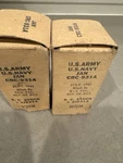 (2) Rca Jan CRC-931A Vacuum Tubes Wwii 1945 Us Army Navy Nos. Fixed Price $25.00.
