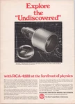 1967 Print Ad 5-INCH RCA-4522 Photomultiplier Tube Electronics. Fixed Price $12.75.