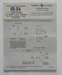 General Electric GE-X6 Cadmium Sulfide Photocell Dealer Sheet Brochure. Fixed Price $8.75.