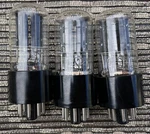 Trio (3) Good 1953 Cbs 6SN7GT Bottom Getter 2-HOLE Black Plates 2X Mica. Fixed Price $75.00.
