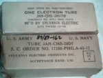 Vacuum Tube Lot Of 2EA Nib 28D7W Jan Sylvania Tstd Vg Radio Amplifier Ham. Fixed Price $7.00.