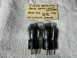 Rca 171A Vacuum Amplifier Tubes Date Matched Pair TV-7 Tested 99 & 102% Rare. Fixed Price $63.00.