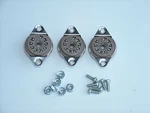Belton 9 Pin 12AX7, EL84 Tube Sockets, Bottom Mount, With Hardware, 3 Pcs. Fixed Price $7.95.
