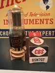 Cbs 6SN7GTB 2 Hole Black Plate Dget Tube 539C&MAXI Test Nos Balanced. Fixed Price $39.50.