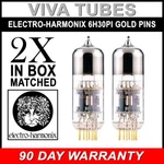 New Electro-harmonix 6H30PI Gold Pins Pair (2) Vacuum Tubes. Fixed Price $129.84.