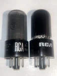 Matched Pair Rca 6V6GT Smoked Grey Glass Vintage Tubes Tested Good. Fixed Price $37.98.