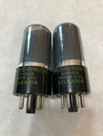 2 Sylvania Jan Chs 6V6GT VT-107A Radio Vacuum Tubes, TV-7B/U Tested. Fixed Price $50.00.