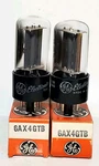 Matching Pair Ge 6AX4GTB / Vacuum Tubes Tested Nos On - 7. Fixed Price $9.95.