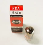 Nos Rca 5AT8 Vacuum Tube - New Old Stock Original Box Nib. Fixed Price $7.90.