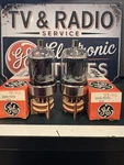 Matched Pair Ge 6883B 8032A 8552 Black Plate Vacuum Tubes 539C Tested Nos Nib. Fixed Price $35.99.