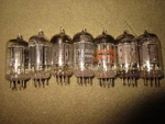 (7) Nos Testing Rca Made Lp 12AX7 Guitar Audio Tubes. Fixed Price $150.00.