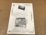 Vintage Photofact Folder- 780-11- Sylvania 8-TUBE Stereo Tuner Model SC721M/W. Fixed Price $7.96.