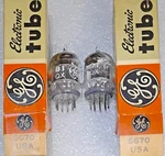Pair 5670 Nos Mica/same Code/square Getter Vacuum Tubes, Tripl 3444 Tested. Fixed Price $55.95.