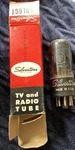 Silvertone 50L6GT Tube,dark Black Glass,brown Base, 1952 National Union. Fixed Price $10.00.