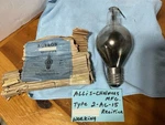 Allis Chalmers Tungar Bulb Actron Rectifier Tube 2-AC-15 Antique 1920 Rare. Fixed Price $65.00.