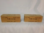 2 Galvin U.s. Army Tubes Vt #183 & #185 Signal Corps Nos. Fixed Price $11.01.