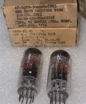 2 5993 Bendix Tube. Black Plates. Dual Tilted Getter. Micas Nos/nib 1955. Fixed Price $115.00.