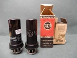 Rca (93/100%) And Ge (87/81%) 6N7 Metal Vacuum Tubes Amplitrex Tested. Fixed Price $15.00.